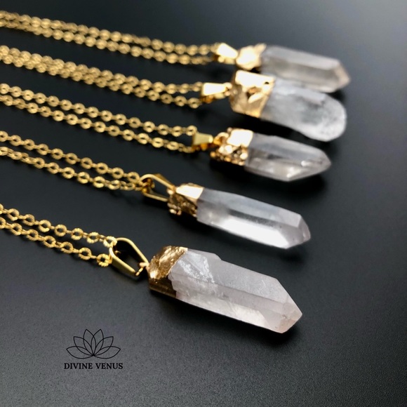 Clear Quartz Necklace | Natural Quartz | - Picture 5 of 16